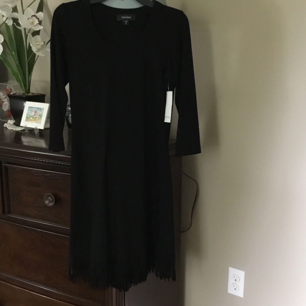Karen Kane Black Long Sleeve Dress NWT